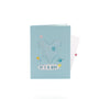 Baby Boy and Balloons 3D pop-up card closed — card only, blue cover with onesie and It's a Boy lettering, everpop