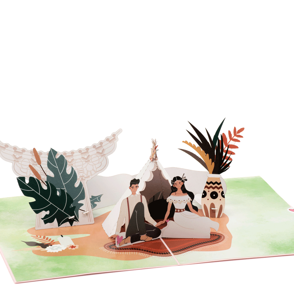 Bohemian Wedding 3D pop-up atvirukas