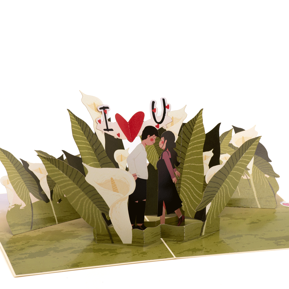 Calla Lily Field 3D pop-up atvirukas