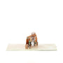 Dance With Me 3D pop-up card angle view: camper van wedding pop-up with cacti and Love sign, everpop
