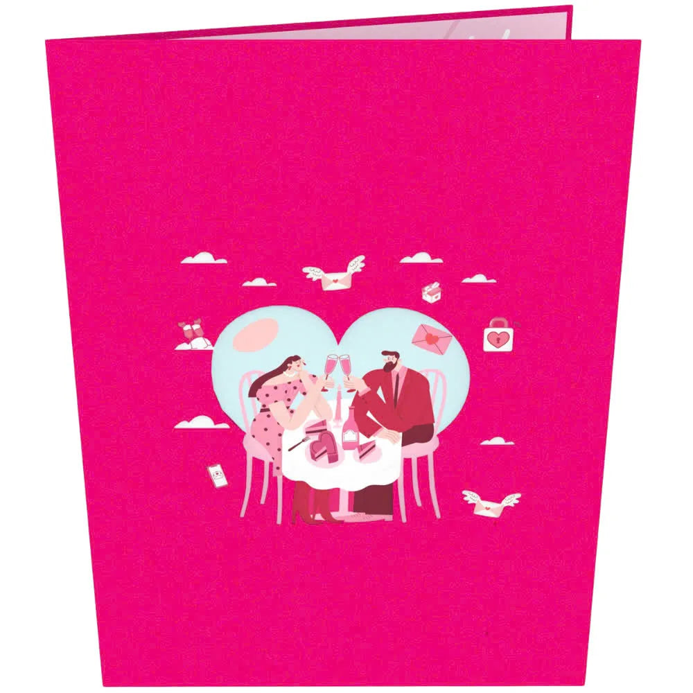 everpop 3D pop-up A Toast to Us card – front cover
