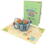 everpop 3D pop-up Best Teas card – cute tea bags in a teacup open with cover