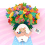 everpop 3D pop-up Blooms For You card – close-up of vibrant flower bouquet pop-up