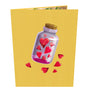 everpop 3D pop-up Bottle Full of Wishes card – front cover