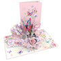 everpop 3D pop-up Cherry Blossom and Butterflies card – colourful butterflies over flowers open with cover
