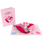 everpop 3D pop-up Forever and Always card – couple embracing with heart balloons open with cover