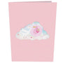everpop 3D pop-up It's a Girl Stork card – front cover
