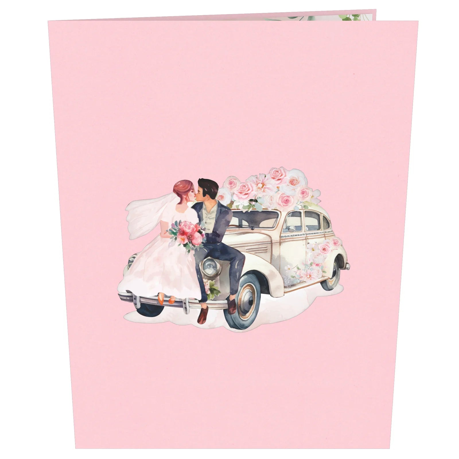 everpop 3D pop-up Just Married card – front cover
