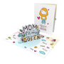 everpop 3D pop-up Mum Is My Queen card – Mom is My Queen text pop-up open with cover