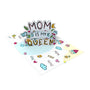 everpop 3D pop-up Mum Is My Queen card – open showing colourful Mom is My Queen scene