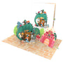 everpop 3D pop-up Once Upon an Island card – dragon and castle scene open with cover