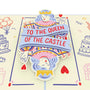 everpop 3D pop-up Queen of the Castle card – close-up of queen card figure pop-up