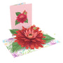 everpop 3D pop-up Spring Aster card – red dahlia flower open with cover