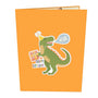 everpop 3D pop-up T-Rex Jungle Birthday card – front cover