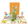 everpop 3D pop-up T-Rex Jungle Birthday card – party T-Rex with balloons open with cover