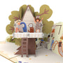 everpop 3D pop-up The Treehouse card – close-up of treehouse and children pop-up