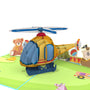 everpop 3D pop-up Up Up and Away card – close-up of helicopter pop-up