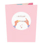 everpop 3D pop-up We Have a Surprise pregnancy card – front cover