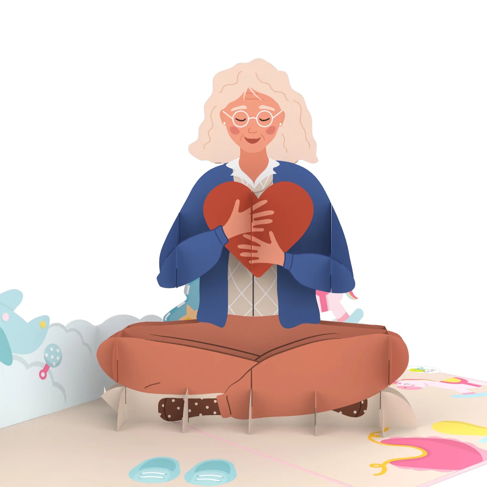everpop 3D pop-up We Have a Surprise pregnancy card – close-up of pregnant woman figure