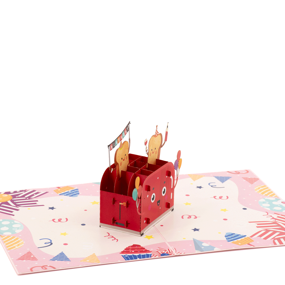Happy Toast 3D pop-up atvirukas