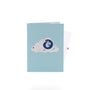 It's a Boy! Stork 3D pop-up card closed — card only, blue cover with stork and baby in a cloud, everpop