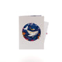 Mermaid & the Whale 3D pop-up card closed — card only, white cover with whale scene in a round window, everpop