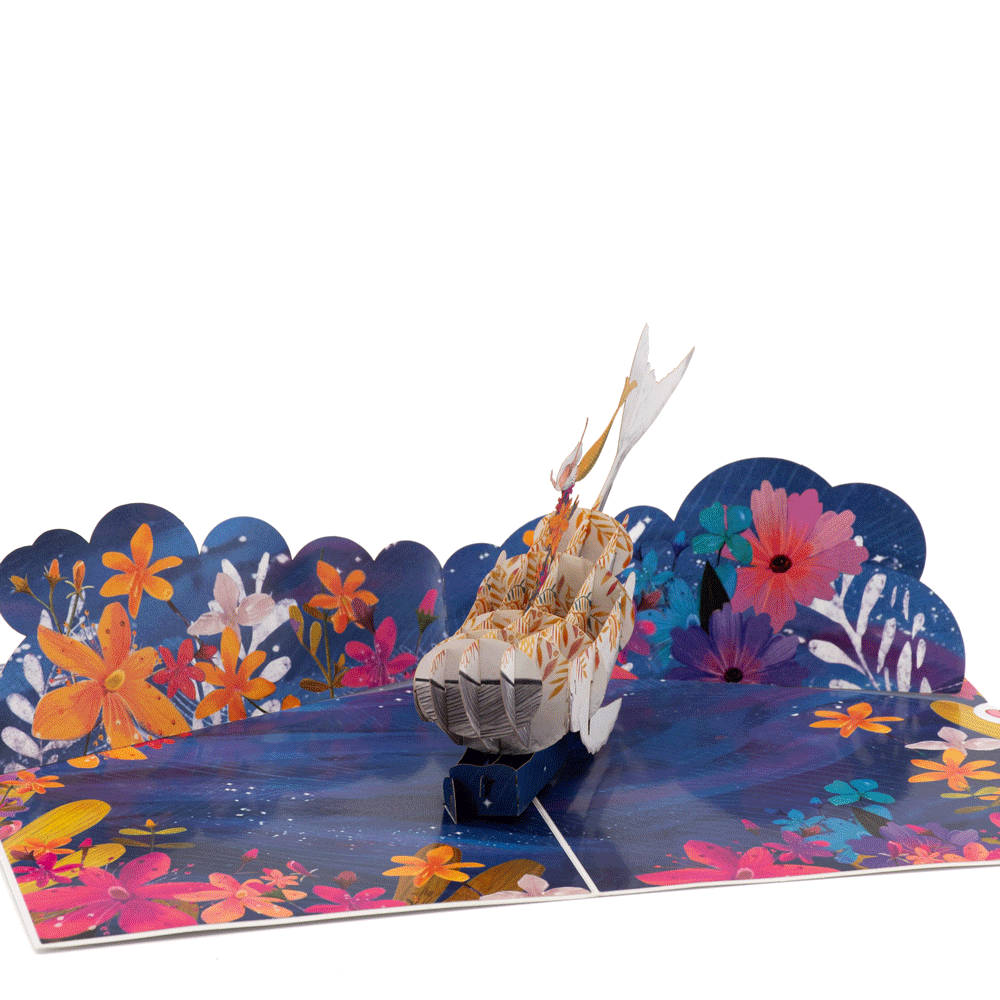 Mermaid & the Whale 3D pop-up atvirukas