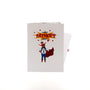 Superdad 3D pop-up card closed — card only, white cover with Happy Father's Day burst, everpop