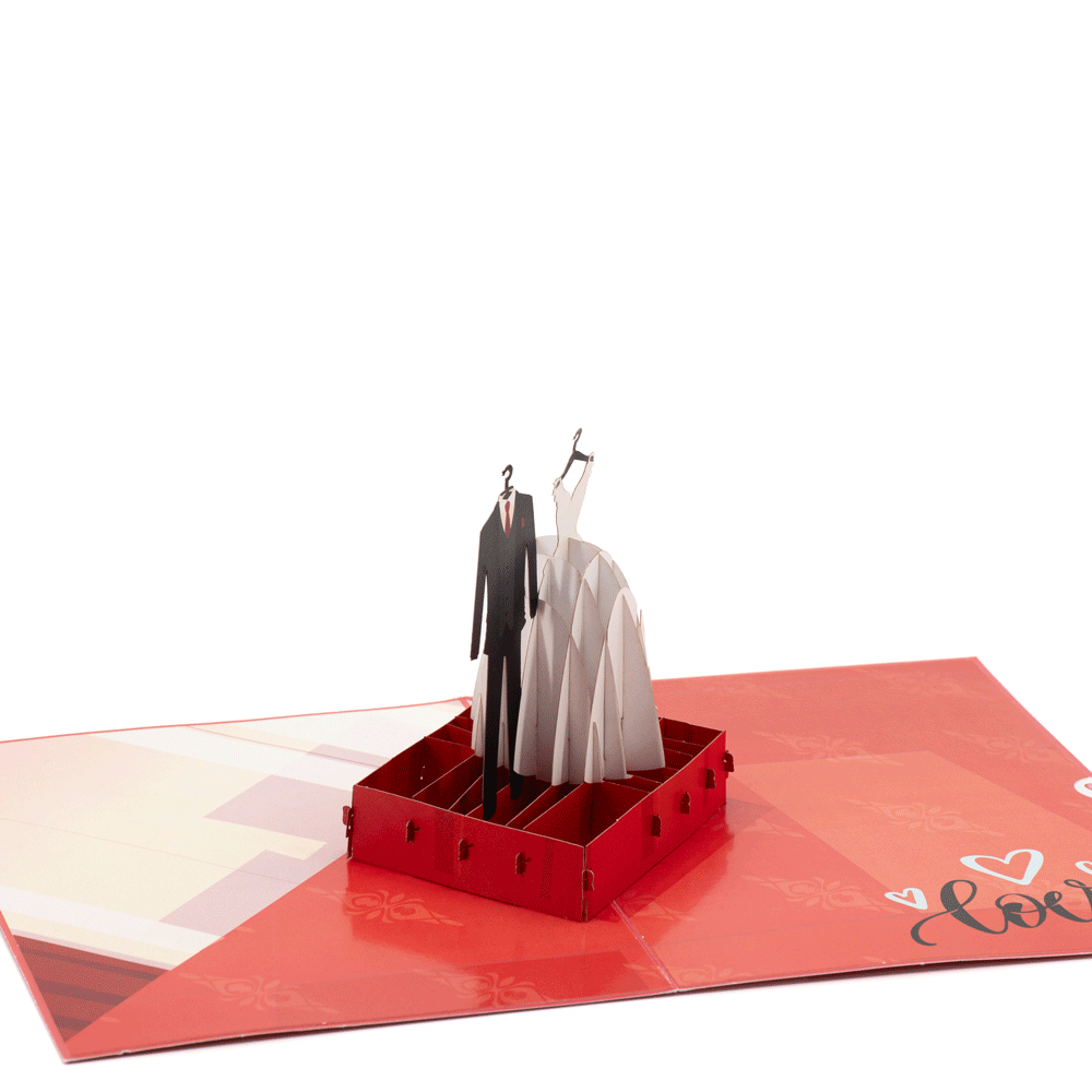 The Wedding Suit & Gown 3D pop-up atvirukas
